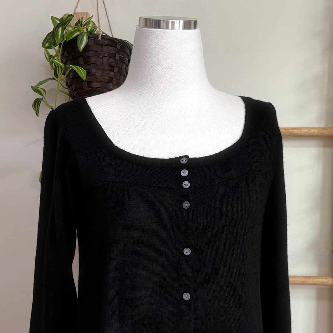 Sm2 사만사모스모스/ 레이스블랙가디건 스퀘어넥가디건 페미닌가디건 상품이미지3