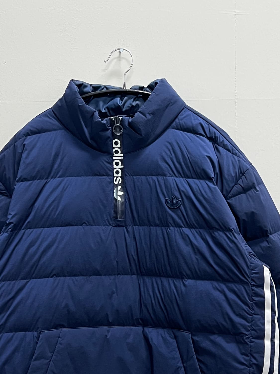 아디다스 덕다운 하프집 패딩 아노락 네이비 상품이미지3