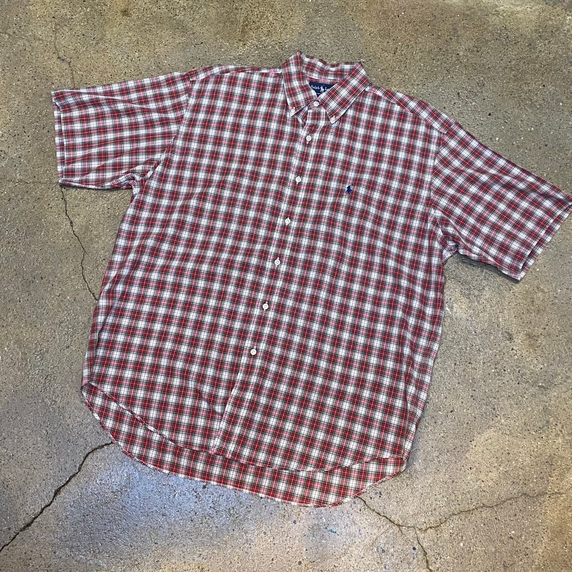 미국 빈티지 폴로랄프로렌 체크셔츠 반팔셔츠 상품이미지5