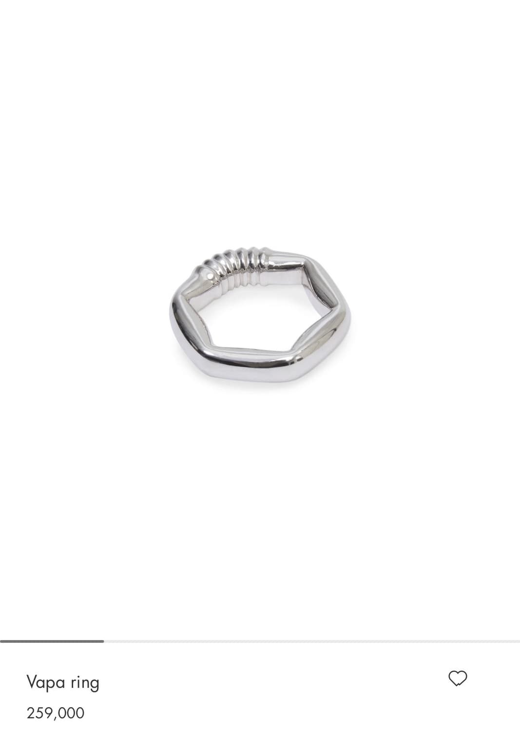 [M]아더에러 바파 링 실버 상품이미지1