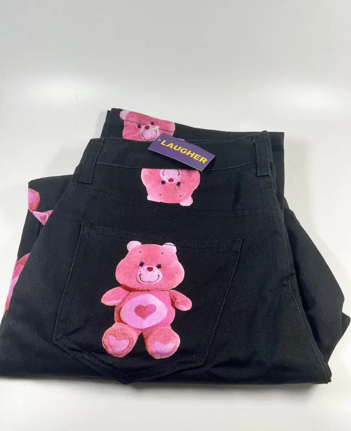 라퍼 러블리 베어 팬츠 블랙 상품이미지2