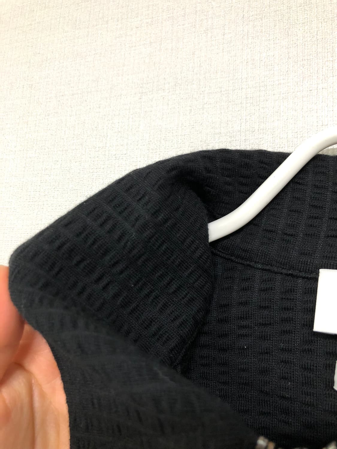 COS 코스 남성 시어서커 반팔 카라 집업 XL _ 블랙 상품이미지9