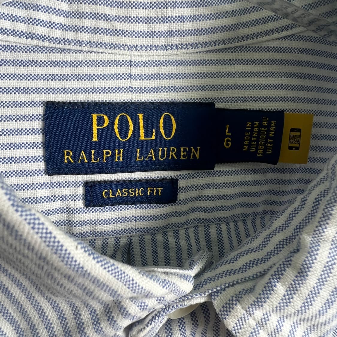 폴로 랄프로렌 클래식 핏 스트라이프 셔츠 L 상품이미지3