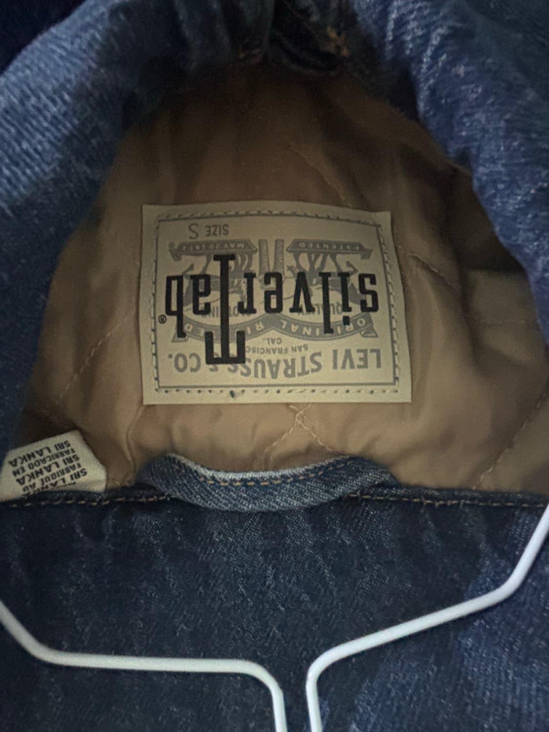 Levis silver tab 르바이스 실버탭 루즈핏 누빔 데님 청자켓 상품이미지3