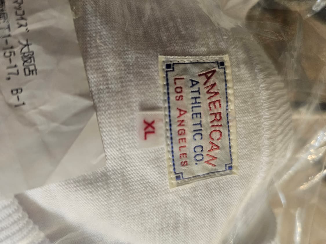 더 리얼 맥코이 루프휠 애슬레틱 티셔츠 화이트 상품이미지2