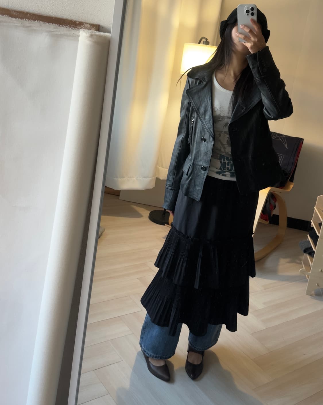 [VTG] Pleats tuck skirt 상품이미지2