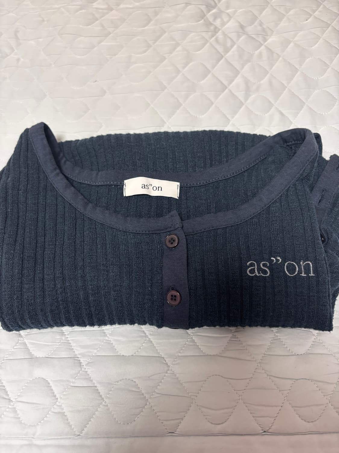 애즈온 libbed combi mini dress 원피스 블루그린 상품이미지2