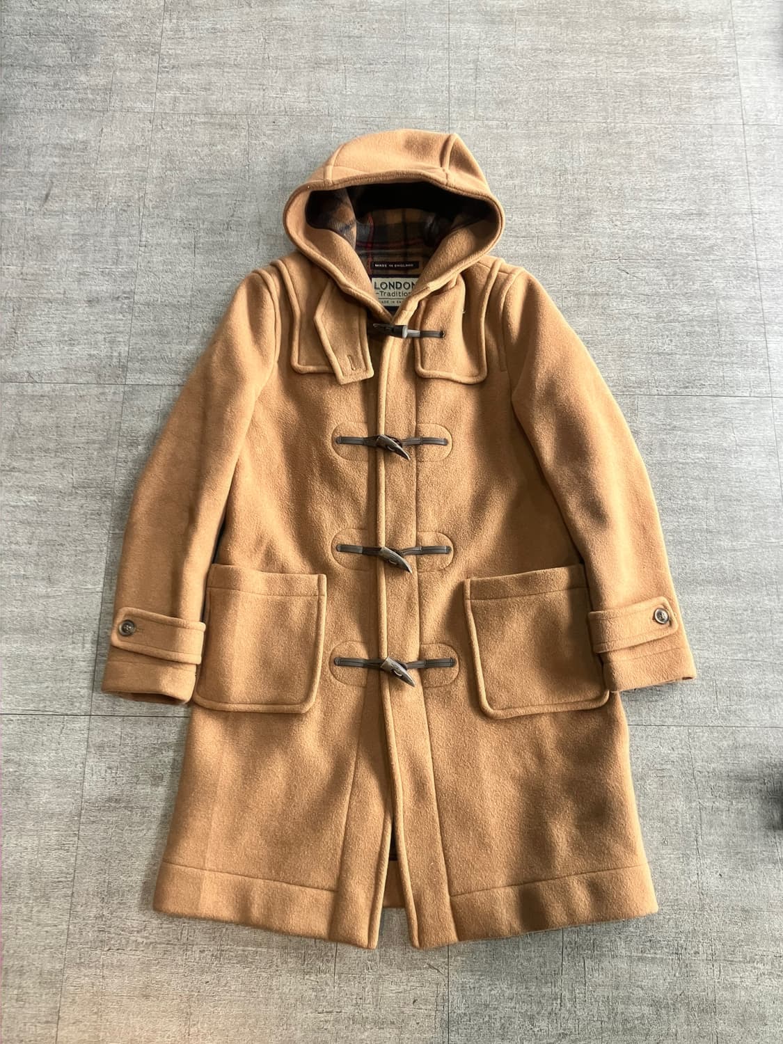 영국빈티지 Tradition 올드스쿨아메카지 떡볶이 후드더플코트 상품이미지1