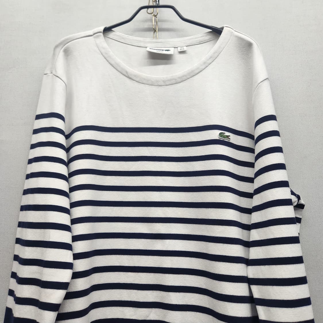 라코스테 스트라이프 로고 긴팔티 XL(XL) 상품이미지2