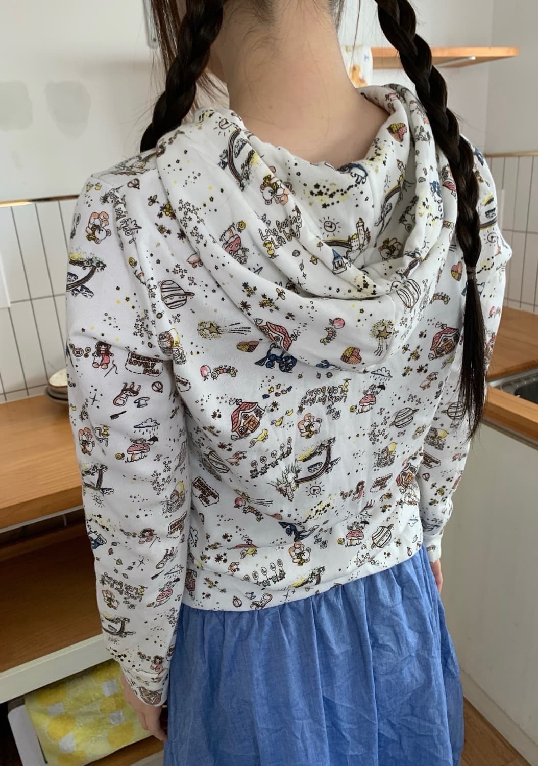 cute.. printing hoodie 상품이미지5