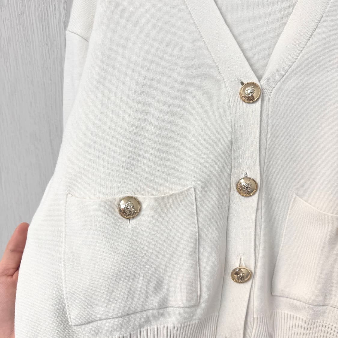 메비 mehvie 골드 버튼 가디건  상품이미지2