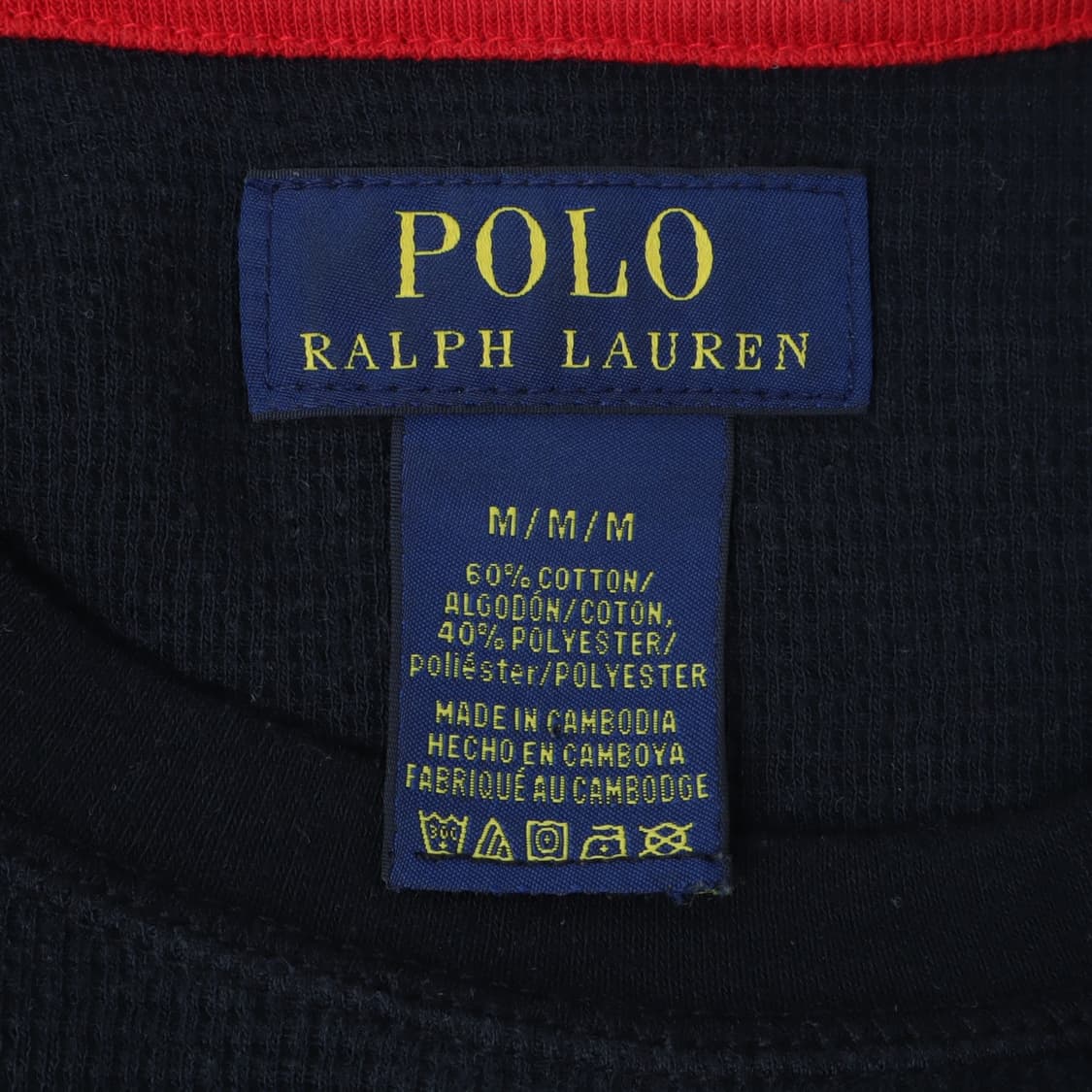 폴로 랄프로렌 블랙 코튼 와플 롱슬리브 상품이미지8