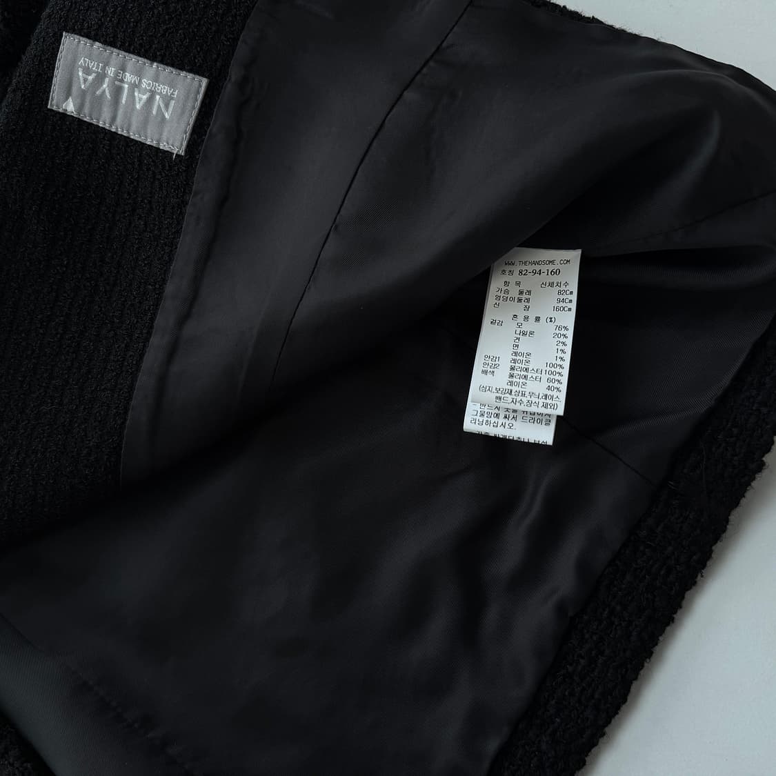 타임 23 엠블럼 트위드 크롭 울 자켓 상품이미지3