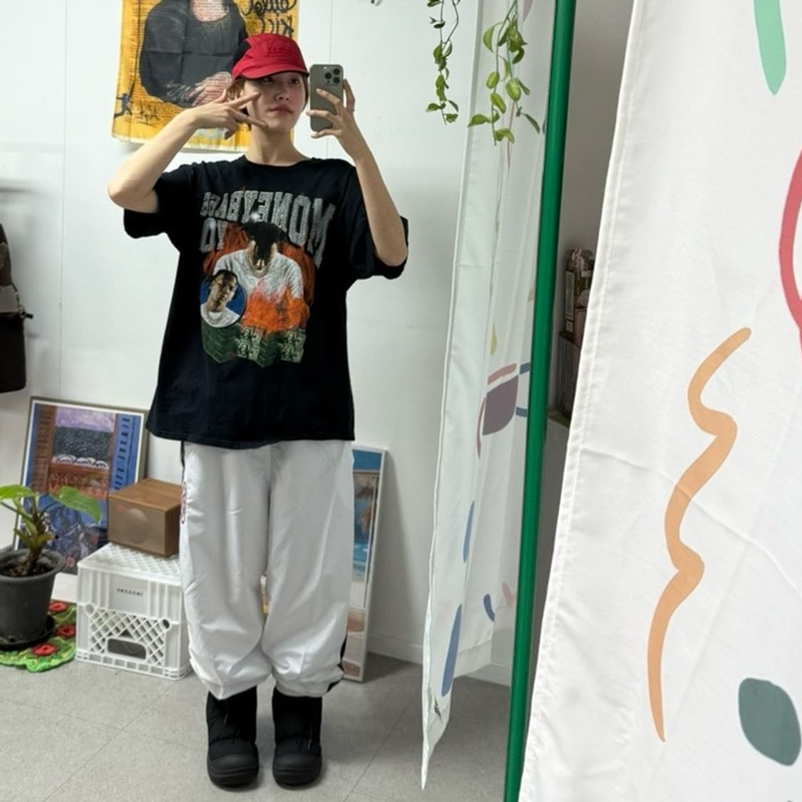 White jogger pants  상품이미지1