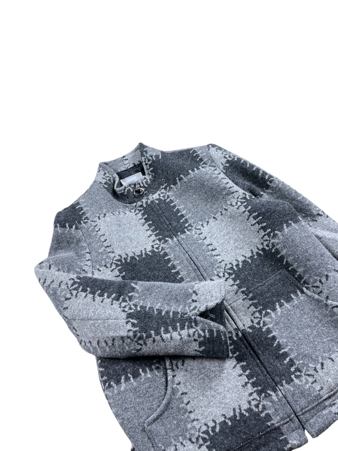 Vintage (maede in japan) 울 혼방 하이넥 자켓  상품이미지3