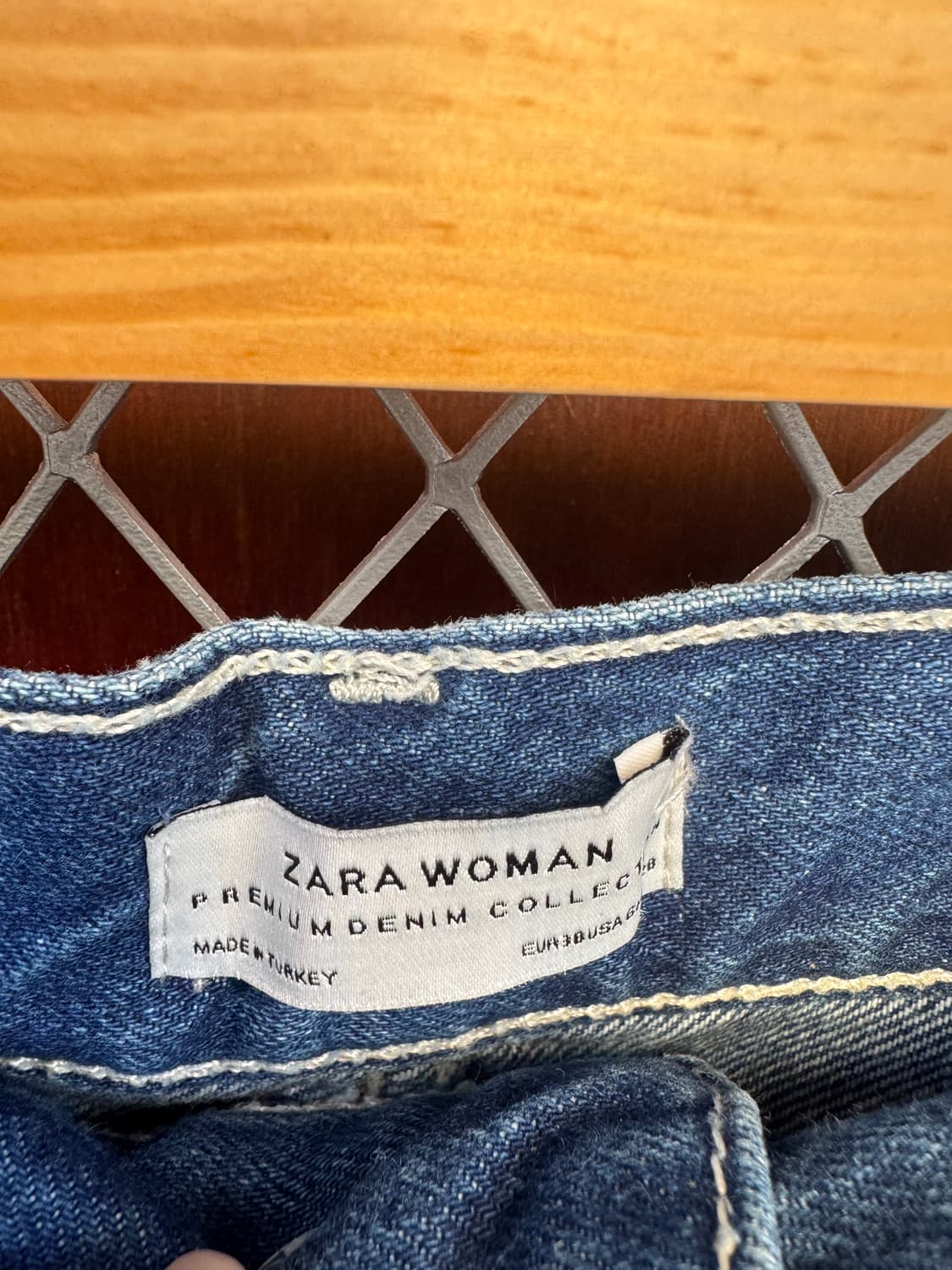 zara 자라 우먼 진청 와이드 데님 팬츠 30 상품이미지5