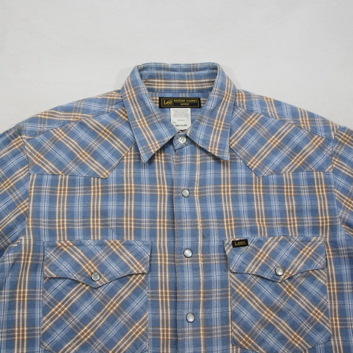 (착용컷) Lee x EDWIN 웨스턴 체크 셔츠 (남성용 100) 상품이미지5