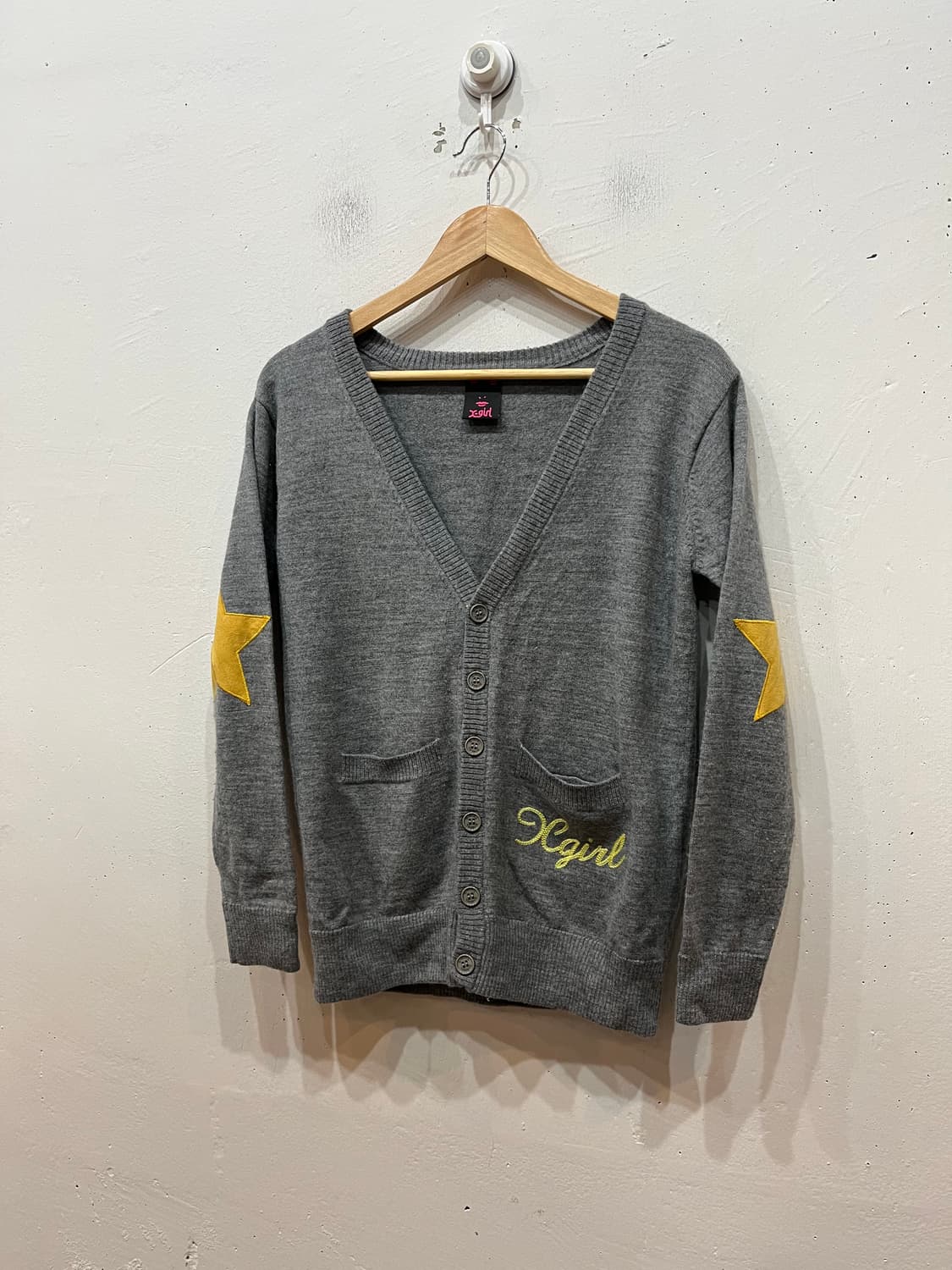 X-GIRL 엑스걸 퓨어울 스타패치 가디건  상품이미지1