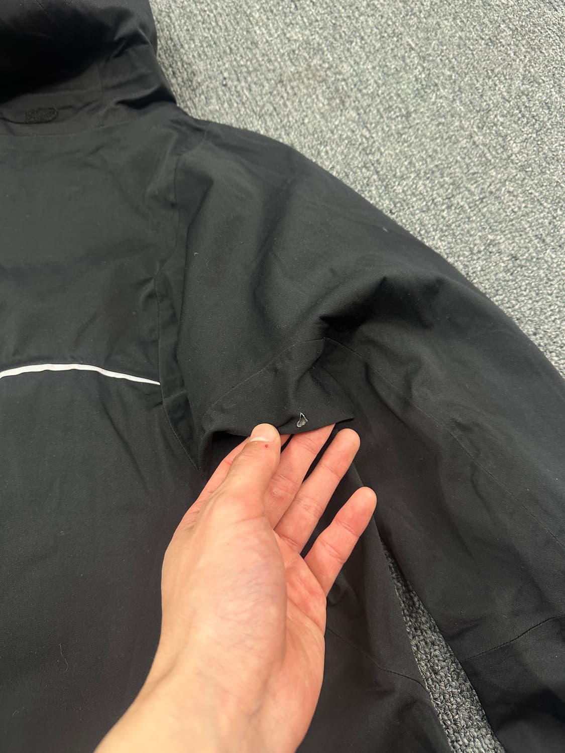 S) 마운틴 하드웨어 소프트 쉘 블랙 바람막이 상품이미지8