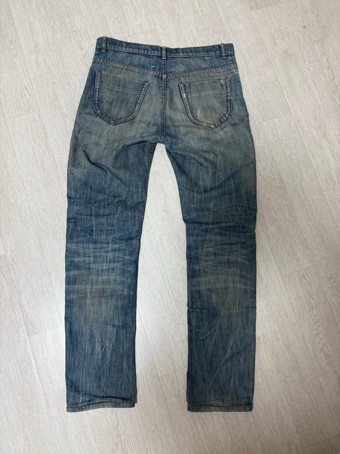 [44]Maison Margiela crush denim pants 상품이미지5