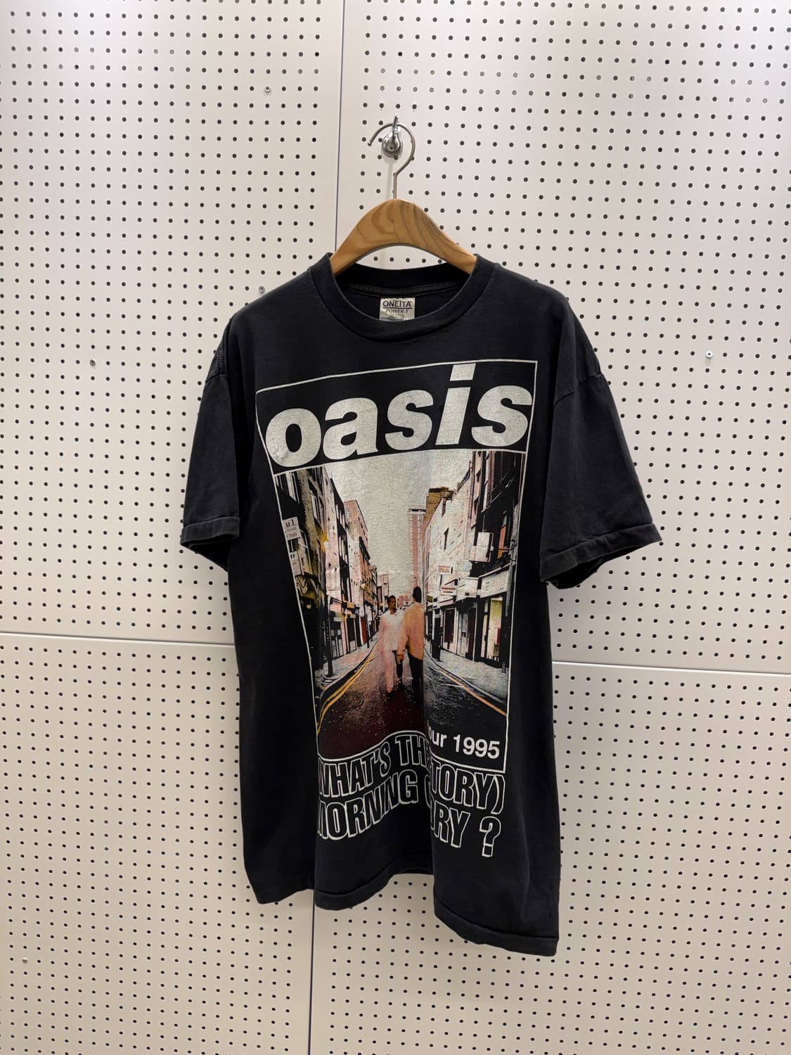 빈티지 오아시스 밴드 1995투어 프린팅 반팔 티셔츠 U1398 상품이미지2