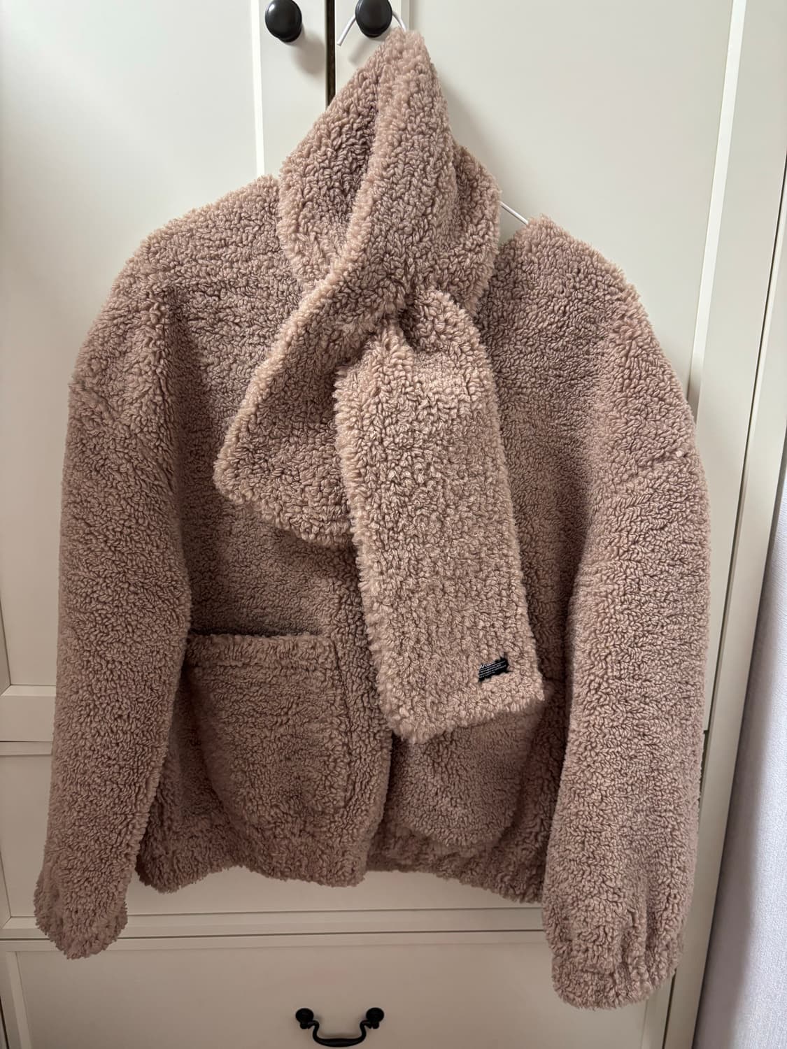 양털 자켓 스카프 세트 상품이미지1