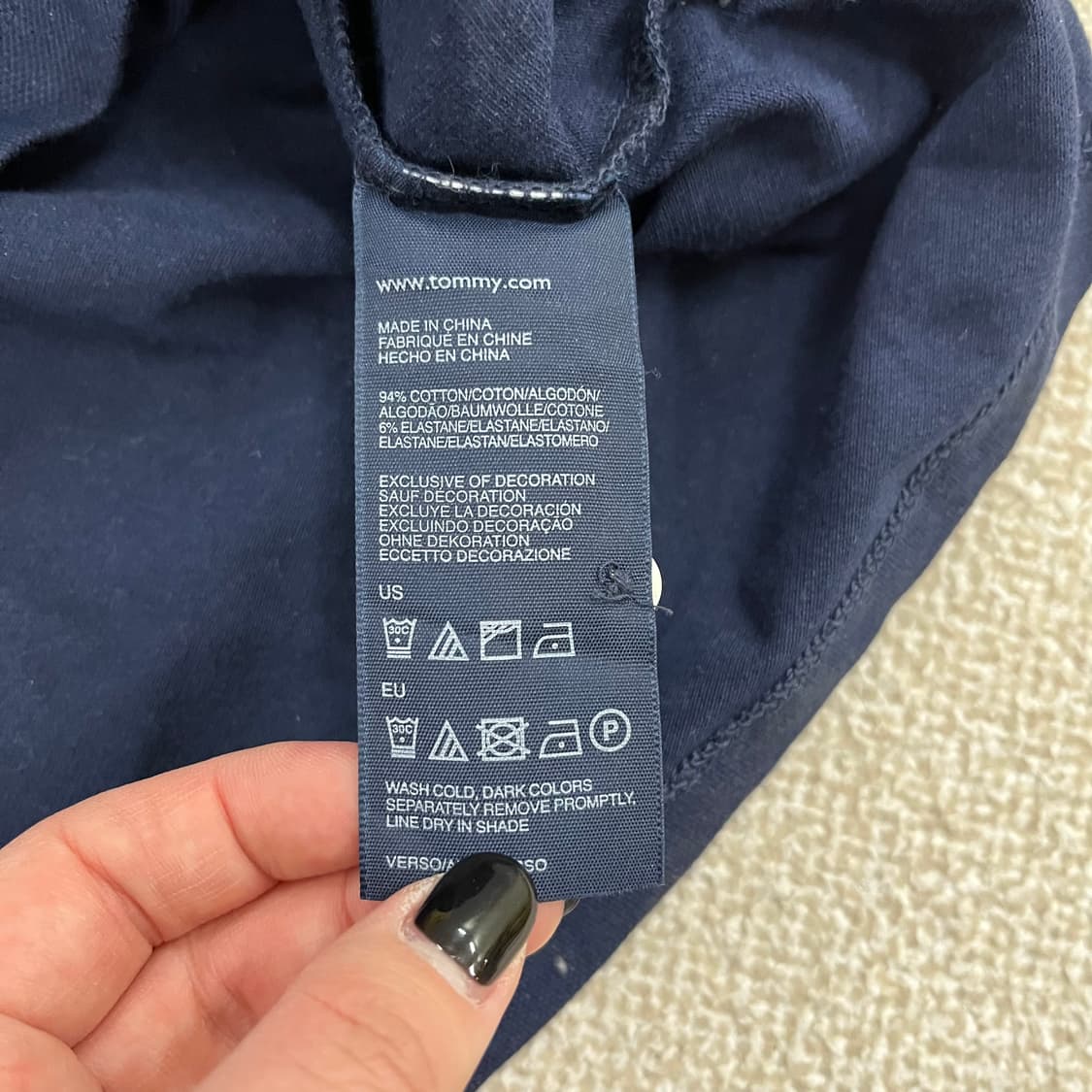 M 타미힐피거 긴팔 카라 티셔츠 0210M 상품이미지3