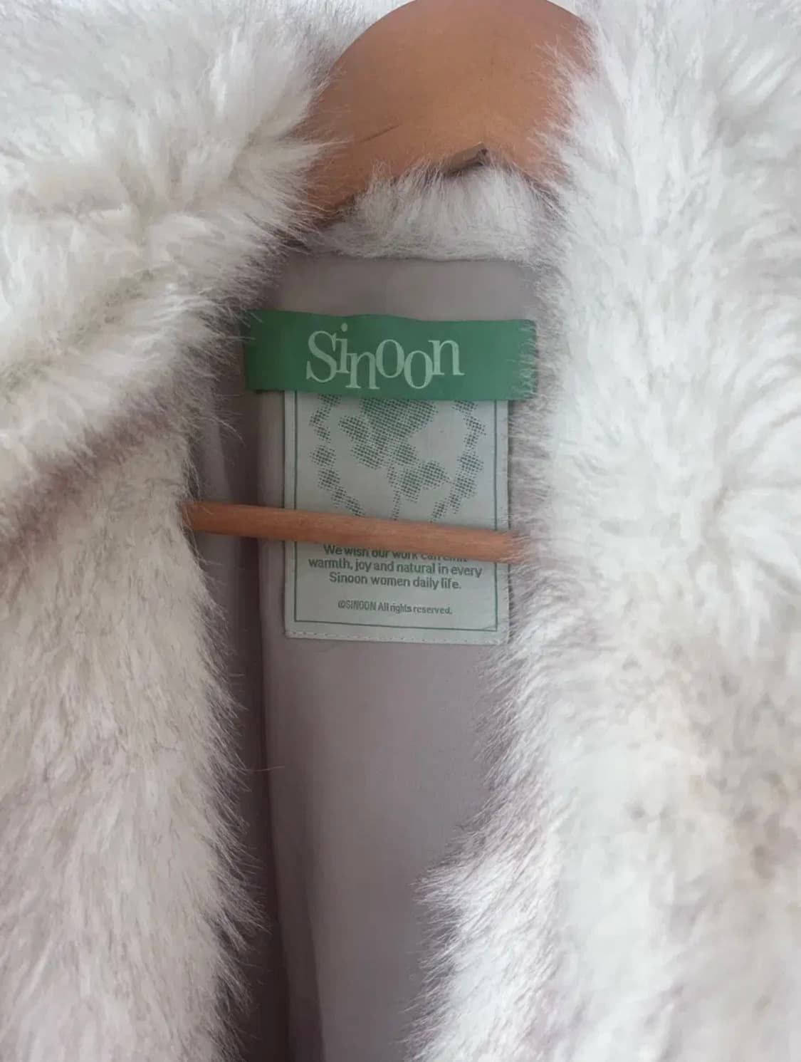 시눈 퍼자켓 아이보리 상품이미지5