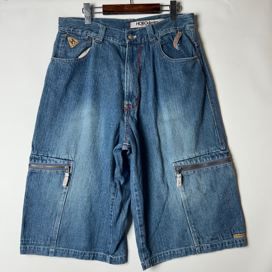[HOBO Denim] 호보데님 워싱 데님 버뮤다팬츠 상품이미지2