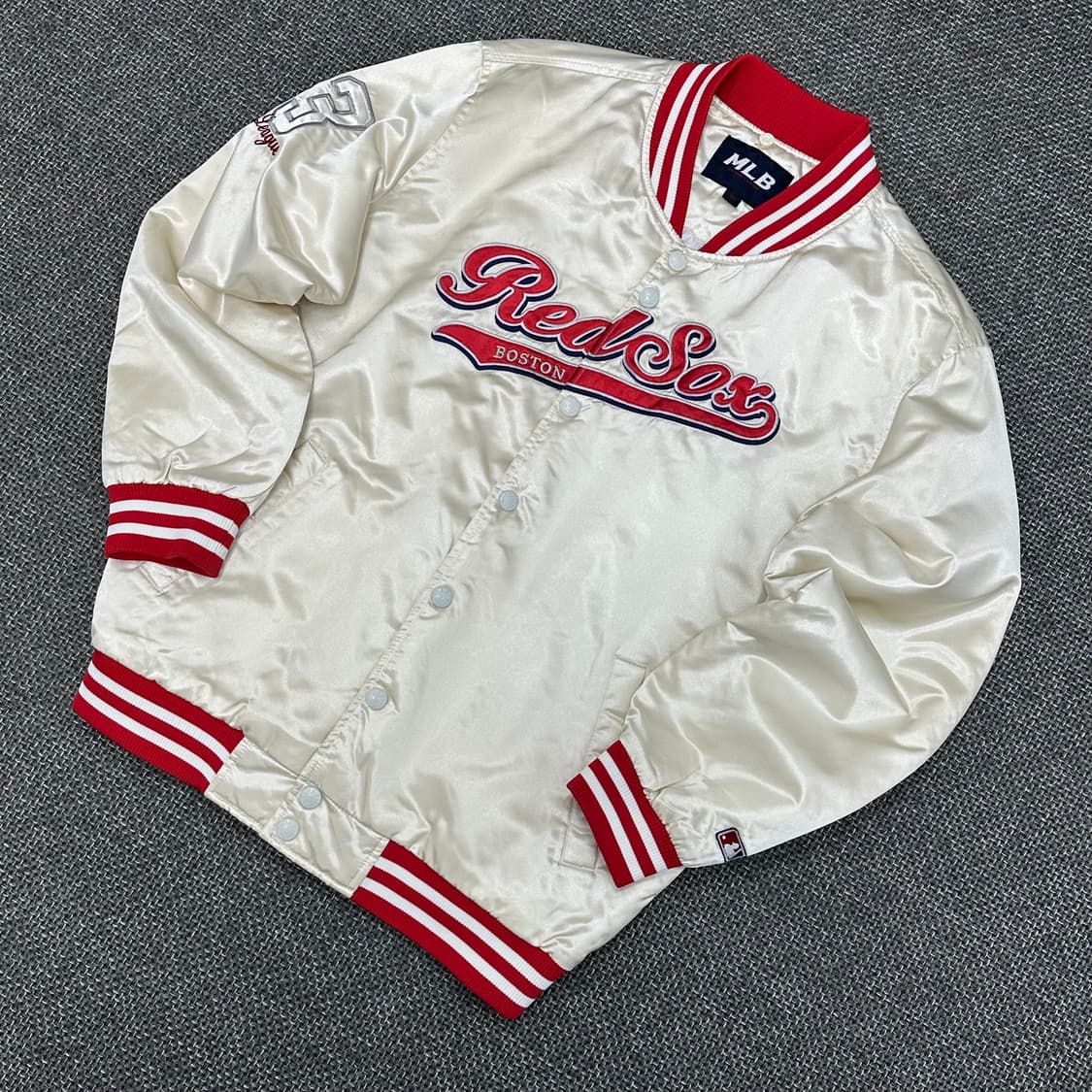 MLB 00s 올드스쿨 보스턴 레드삭스 새틴 야구점퍼 100 상품이미지3