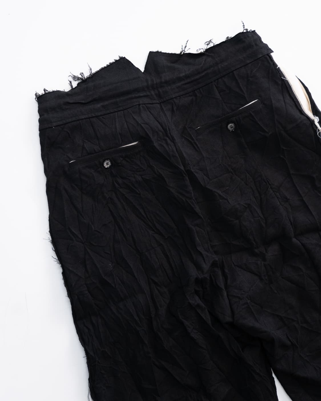 Faineant (페네앙) 인앤아웃 절개 디테일 울 혼방 와이드 팬츠 ( 상품이미지5