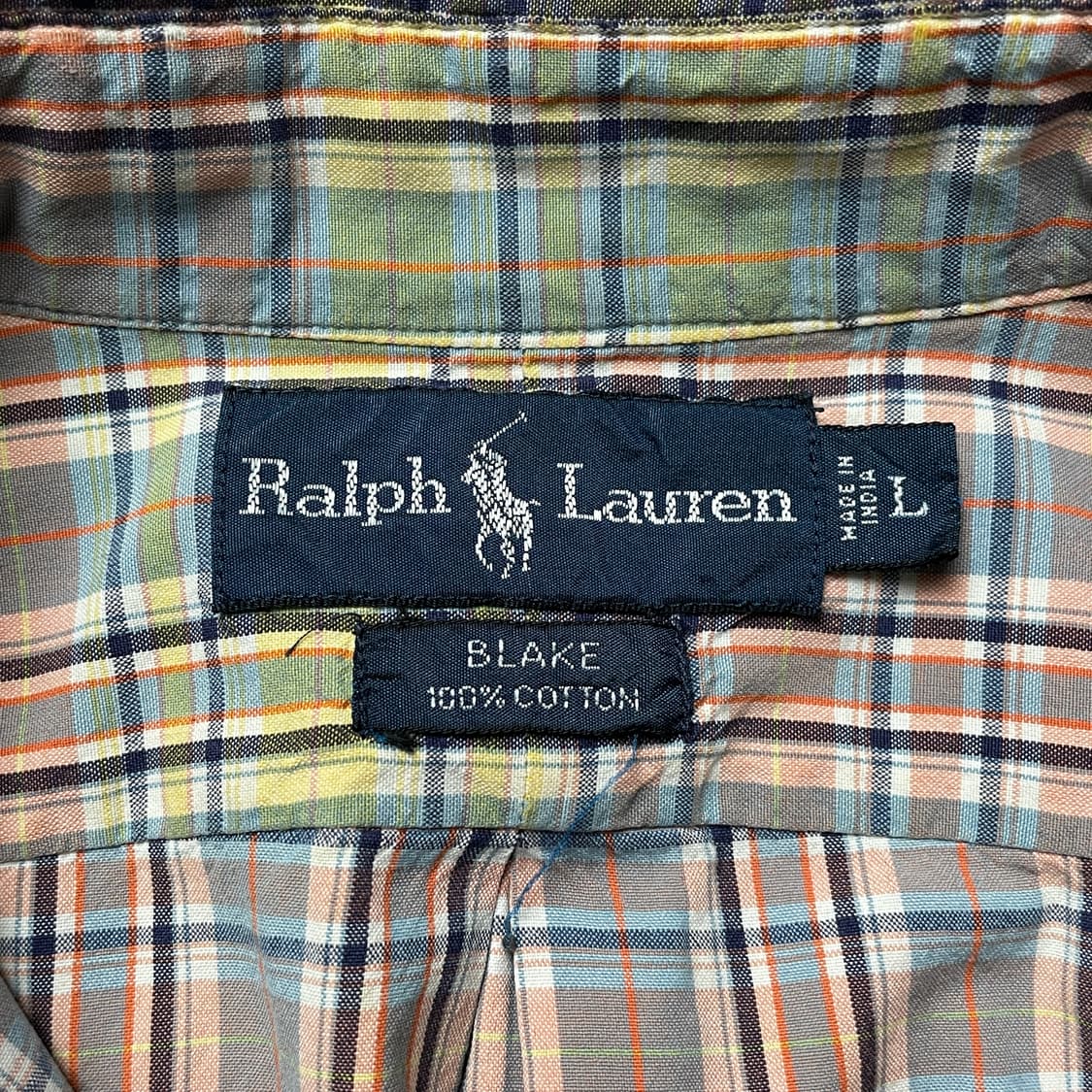 RALPH LAUREN 90s 랄프로렌 체크 코튼 반팔셔츠 A01208 상품이미지9