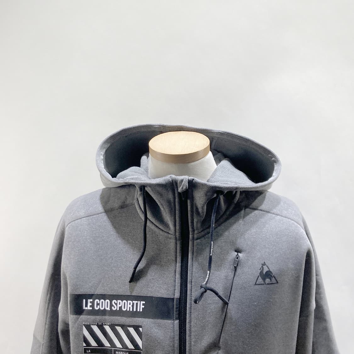 르꼬끄 남성스포츠기모후드집업 그레이 L 상품이미지2