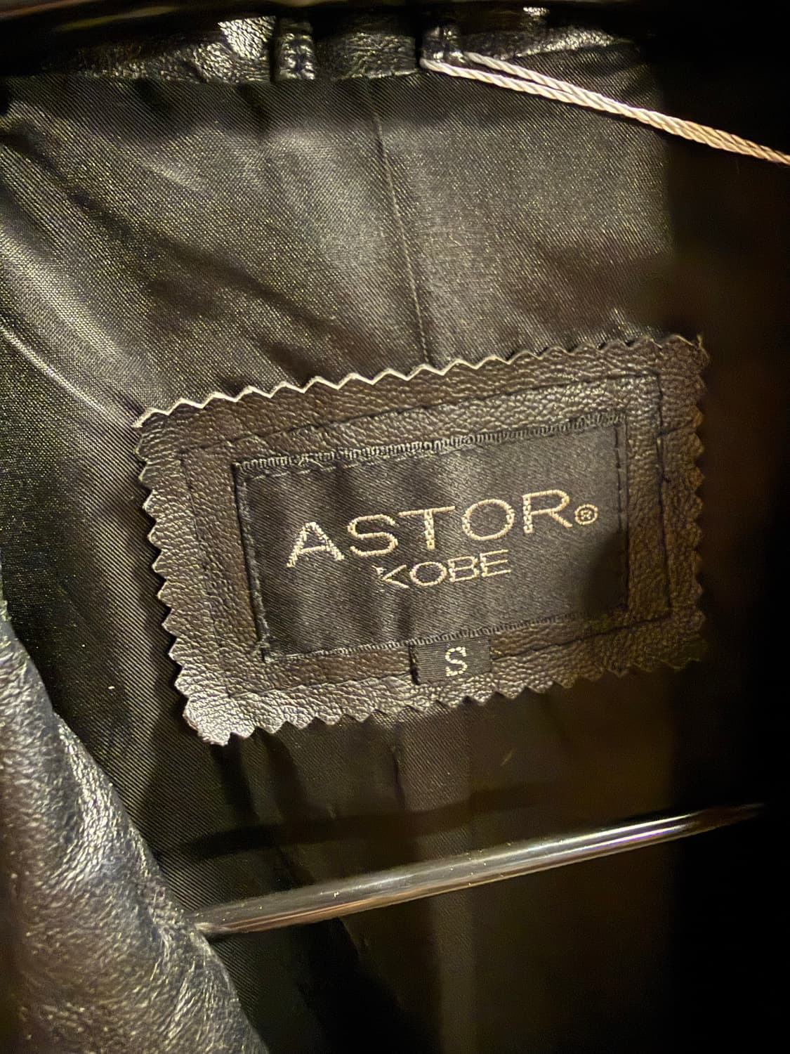 S 아스토르ASTOR KOBE 이태리 양가죽 더블 레더 롱코트 블랙 상품이미지5