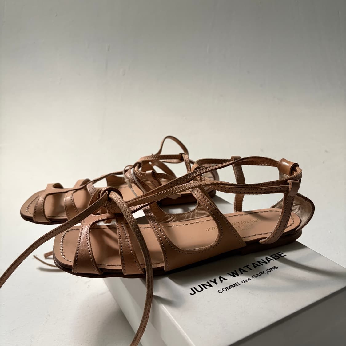 Lace-Up Leather Sandals 상품이미지3