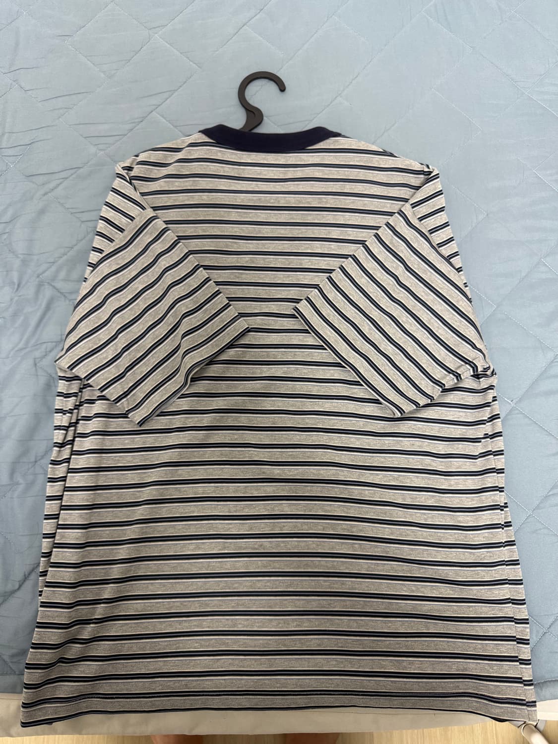 [L] STU 25ss 멀티 스트라이프 티_그레이 상품이미지3