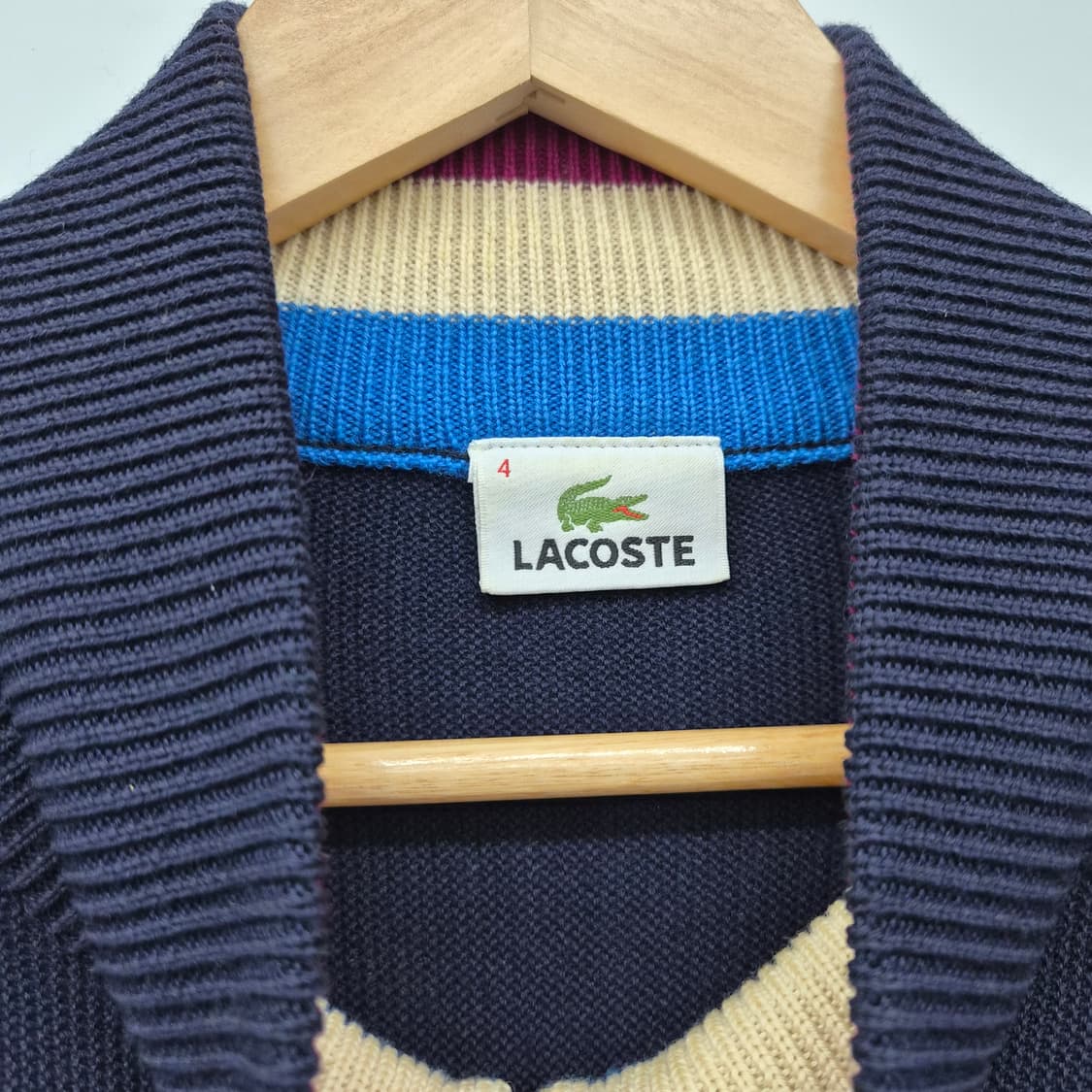 라코스테 네이비 집업 가디건 남성 M 상품이미지2