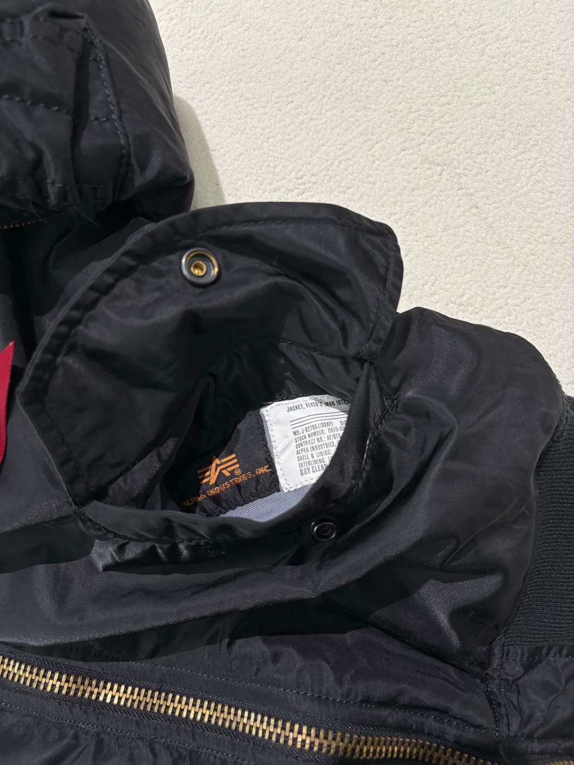 알파인더스트리 블랙 MA-1 리버서블 항공 점퍼 XS 상품이미지7