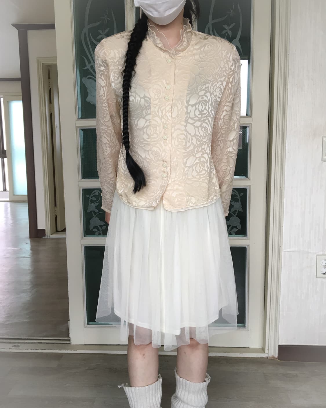 Sha mini yellow ivory skirt 상품이미지4