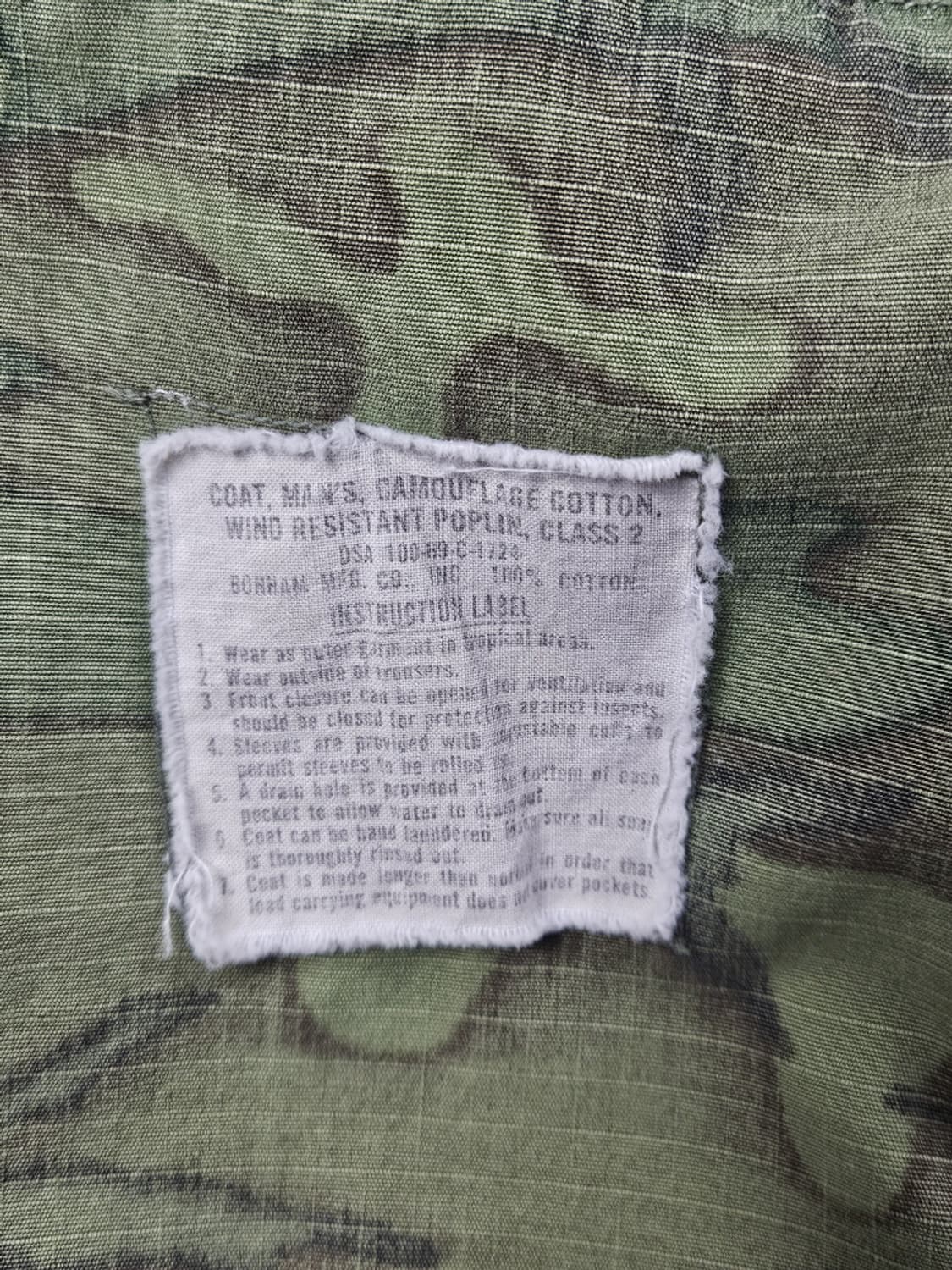 60's US ARMY ERDL 컴뱃 퍼티그 자켓 (XS)/ 10529 상품이미지9