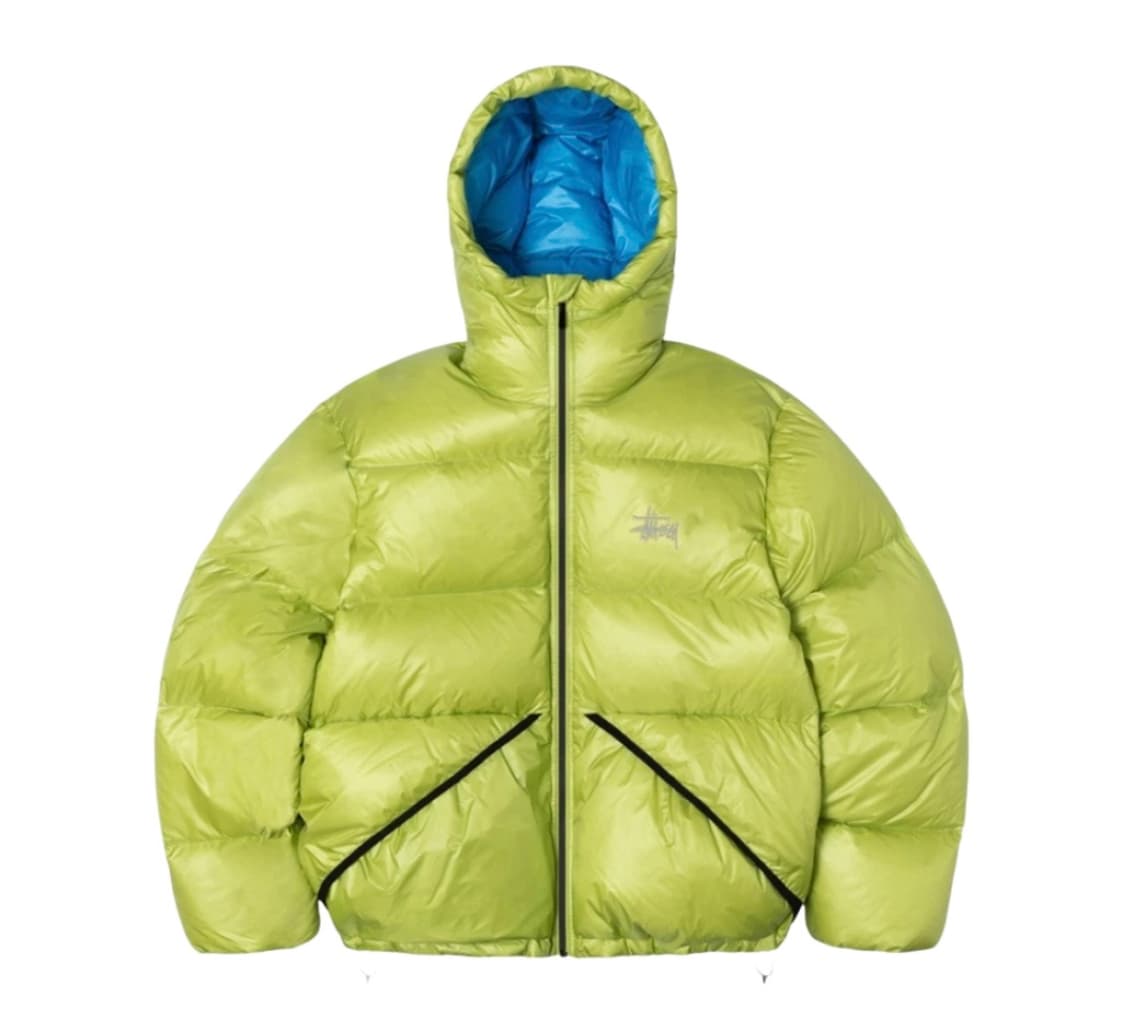 [S]스투시 마이크로 립스탑 패딩 라임 상품이미지1