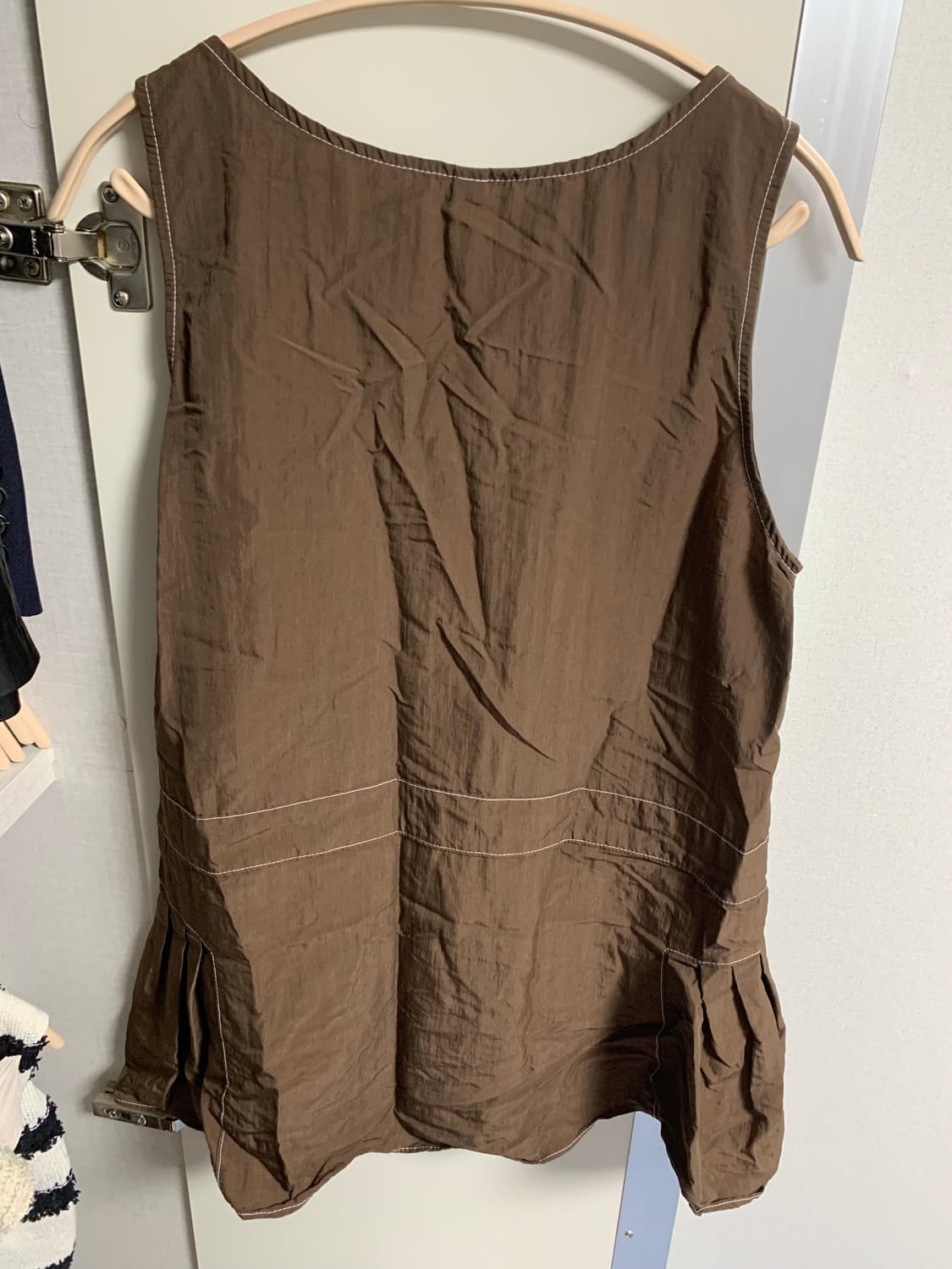 폴트 원피스브라운+리넨팬츠 일괄 (연늘 착용) 상품이미지6