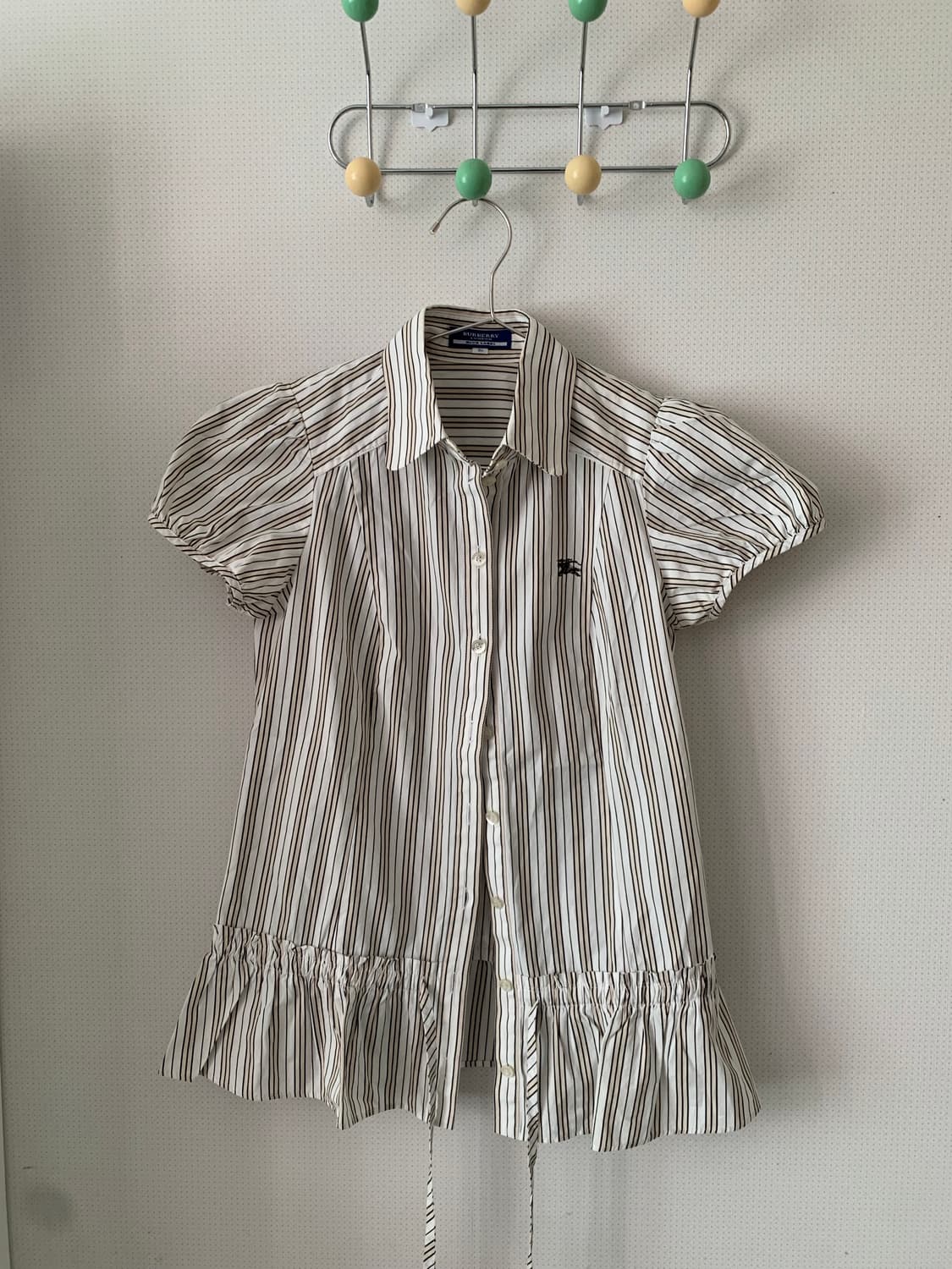 버버리 퍼프 스트라이프 블라우스 엑시즈팜 니혼진 모리걸 코디세트 상품이미지4
