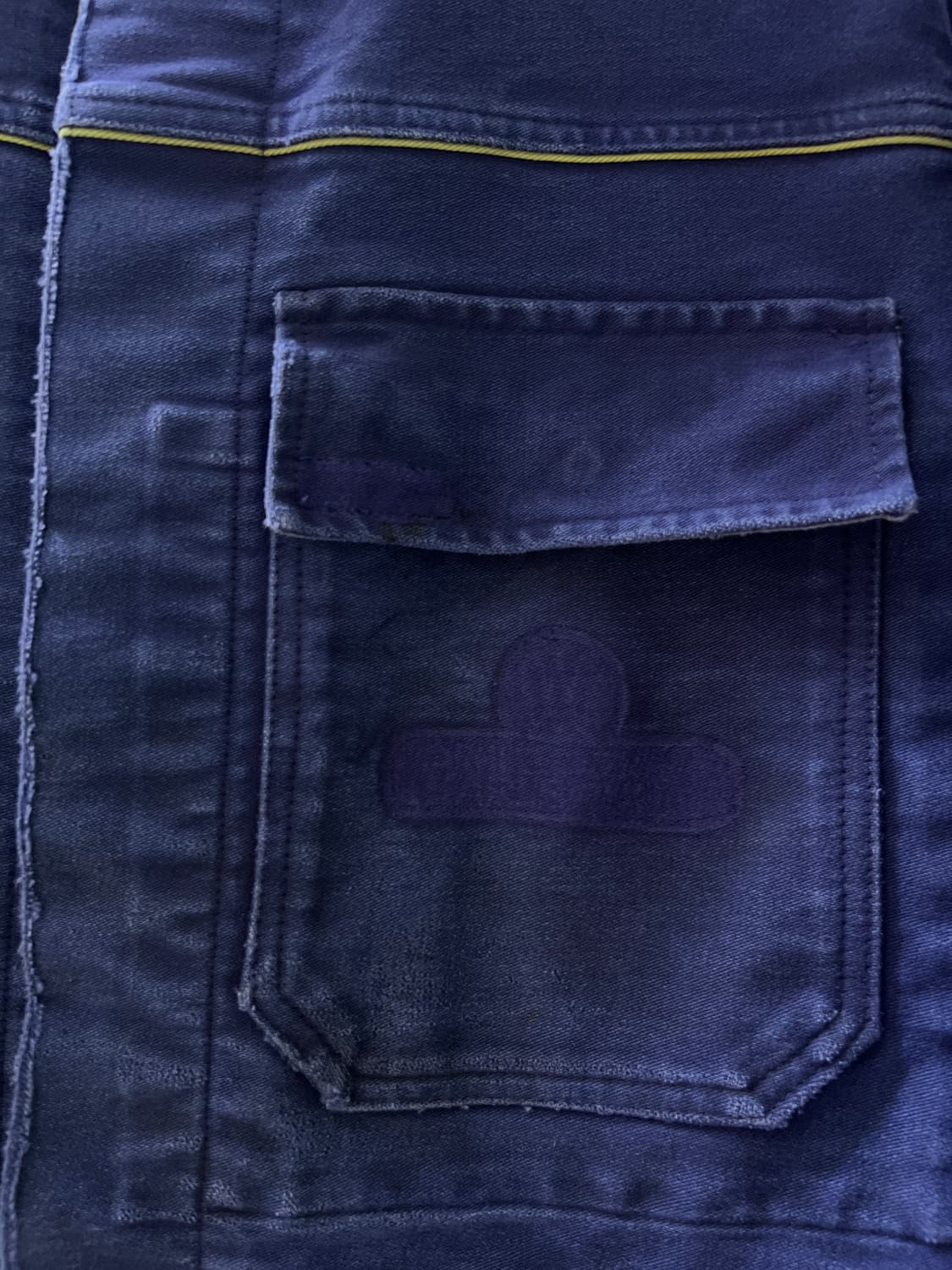 [XL]90's Rofa사 빈티지 워싱 몰스킨 프렌치 워크 자켓 상품이미지3