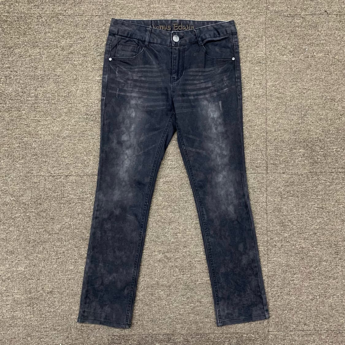 [31] 헨어스 에드윈 더티워싱 슬림핏 데님팬츠 상품이미지3