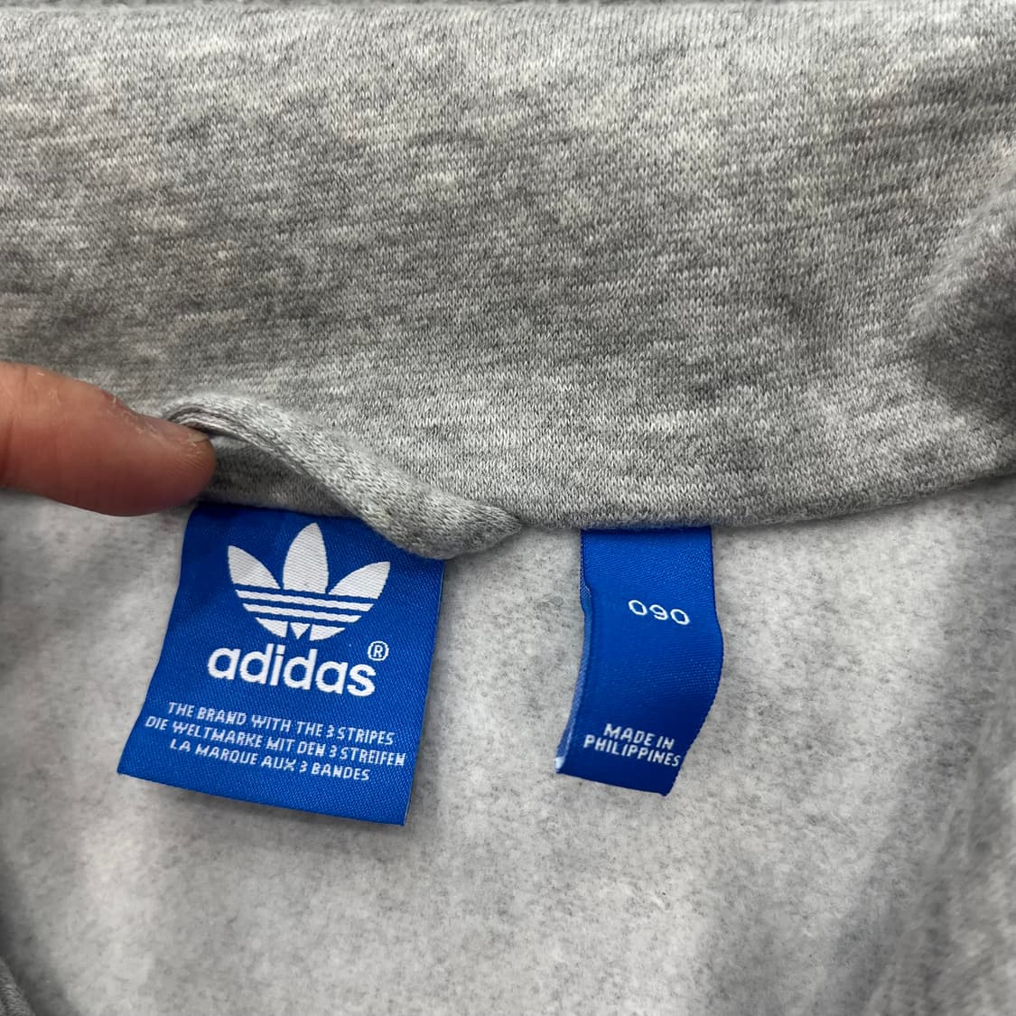 90 아디다스 그레이 져지 트랙탑 상품이미지3