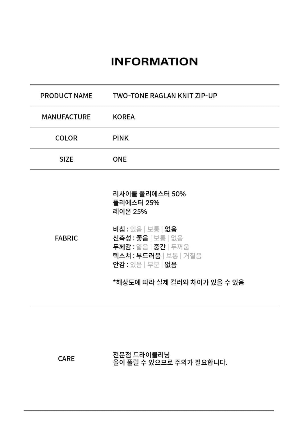 홀페이퍼 투톤 래글런 니트 집업(택없는 새상품) 상품이미지4