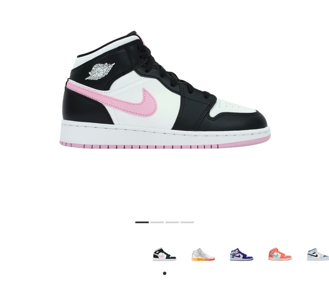 조던1 미드 라이트 아크틱 핑크 240 5.5Y 상품이미지1