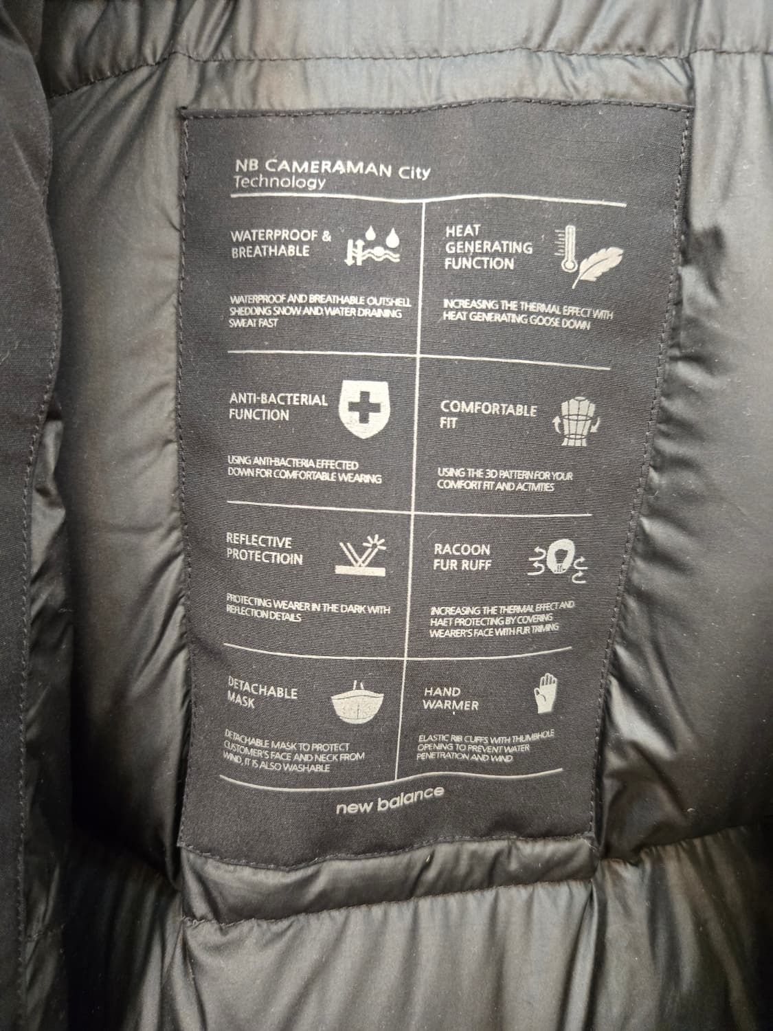 뉴발란스 카메라맨 시티 다운 파카 상품이미지6