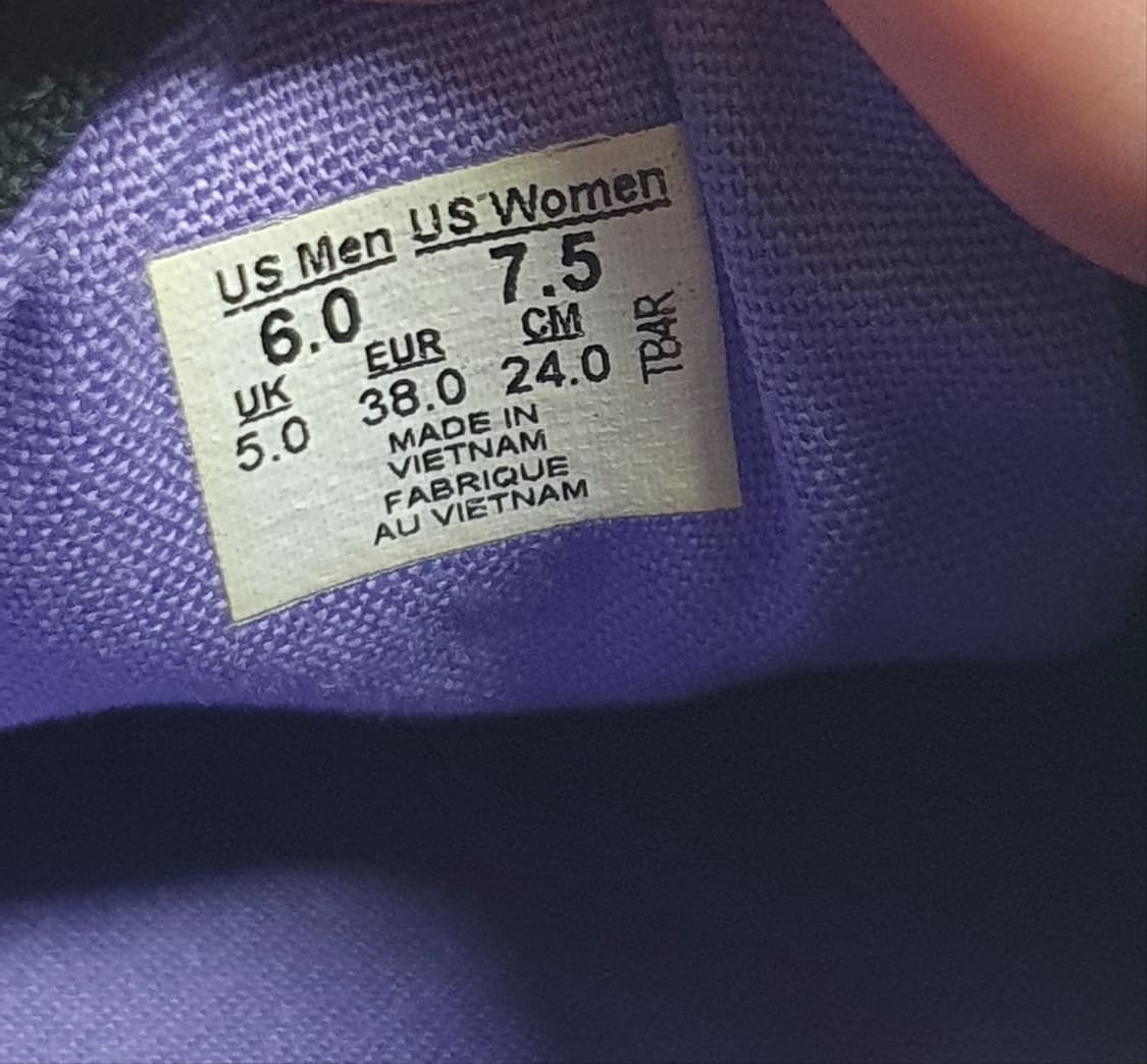반스 어센틱 로우 프로 팝 블랙 퍼플 240mm 상품이미지9